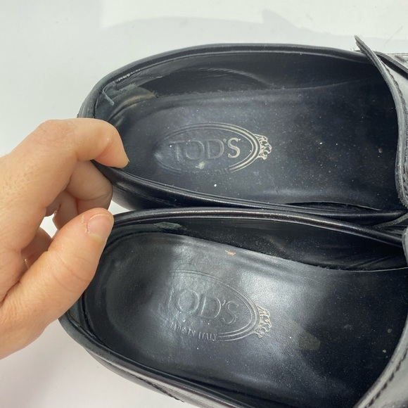 TOD’s Loafers**Black Leather Men Shoes**US 8 $895 - Picture 3 of 5